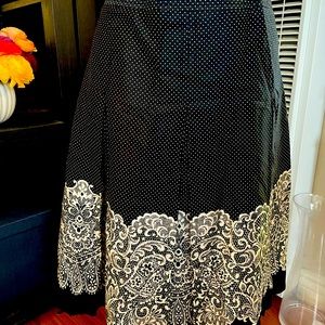 Talbots Cotton full skirt with pleats sz 14